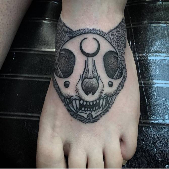 Een katten tattoo is voor eeuwig